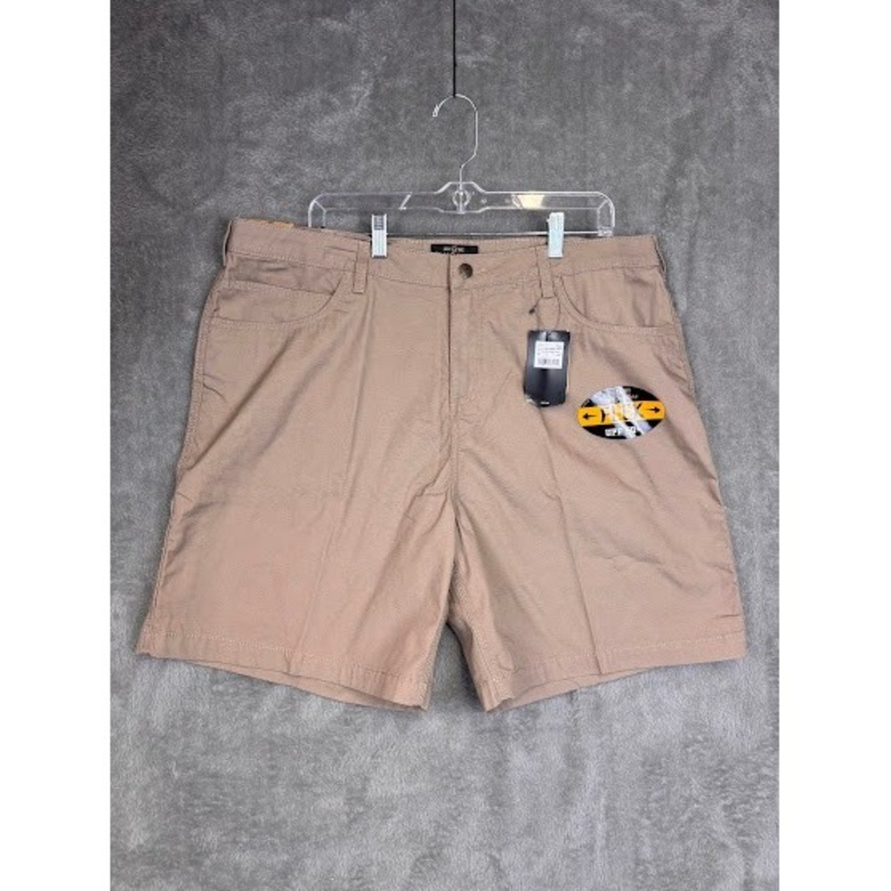 Noble Outfitters Womens Flex Canvas Cargo Shorts Khaki UPF 50‎ Plus Size 20 NEW